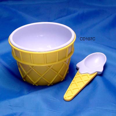 Ice Cream Cup And spoon Set (Purple,Pink,Yellow,Green)