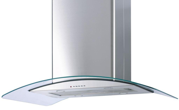 Glass Island Cooker Hood