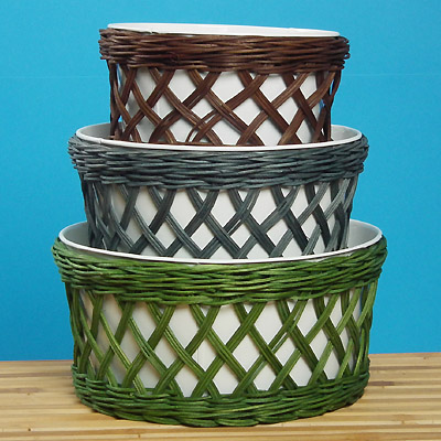 RATTAN WITH ZINC ITEMS
