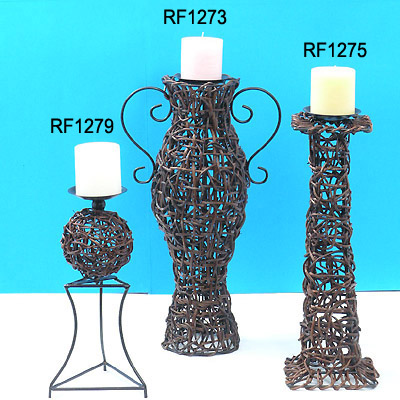 Sell VASE SHAPE CANDLE HOLDER (RF1273); BALL W/STAND CANDLE HOLDER (RF1279); SQUARE CANDLE HOLDER (RF1275)