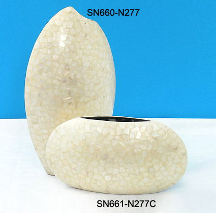 Sell VASE WITH SHELL PIECES