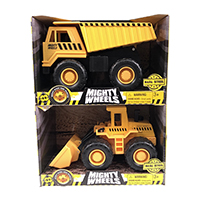 Mighty Wheels 7 inches Dump Truck and Front Loader Assortment