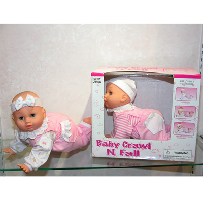 14 inches Baby Crawl N Fall