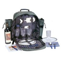 Backpack with tableware