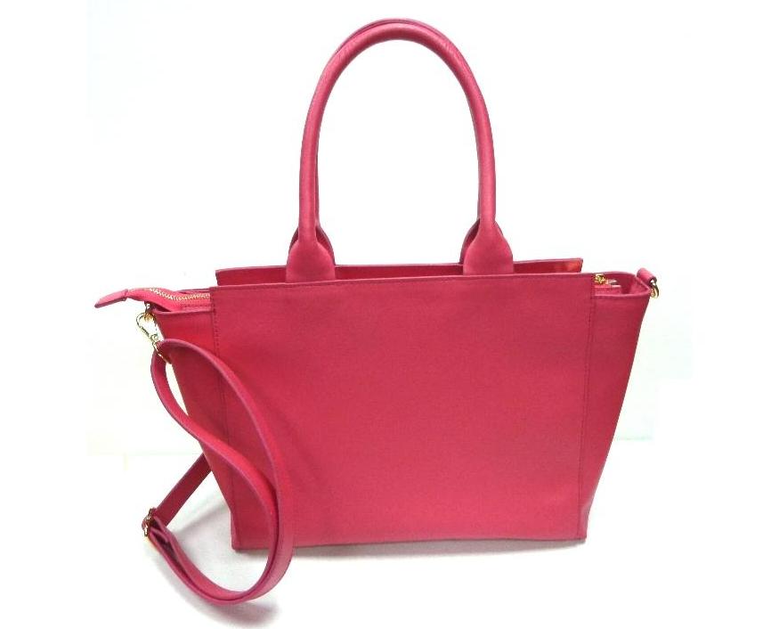 Textured Pu Leather Handbag