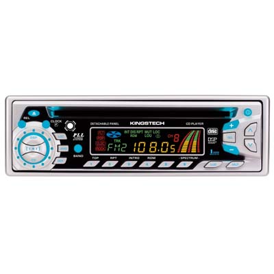 Face Detachable Panel Single CD Player with PLL Tuner