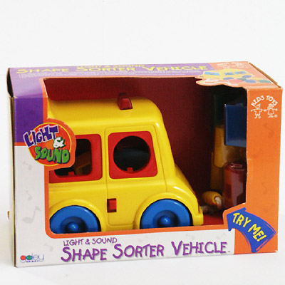 LIGHT'N SOUND SHAPE SORTER TAXI (TRY ME)