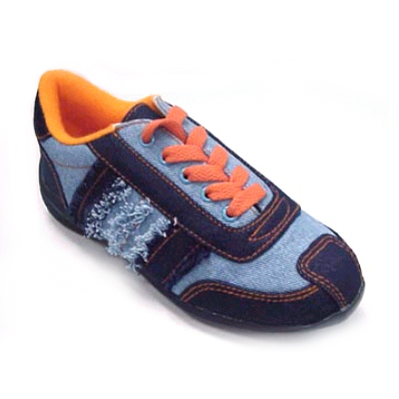 Kid's Denim Lace Up