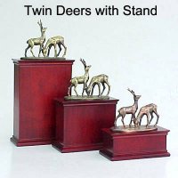 Twin Deers with Stand