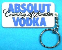 Etched rubber Keychain