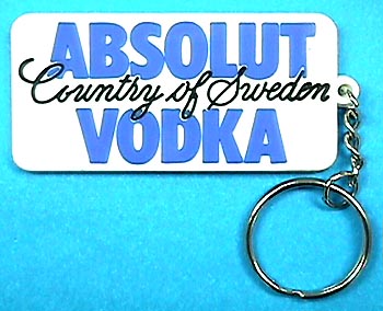 Etched rubber Keychain