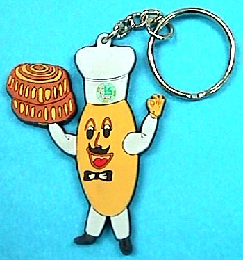 Etched rubber Keychain