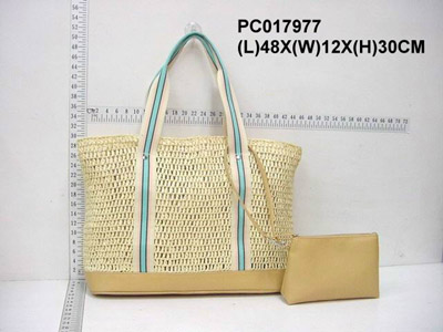 PAPER STRAW CROCHET BAG