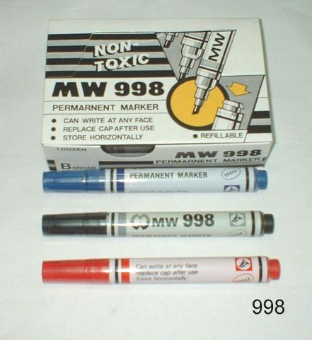 998  inchesMW inches Permenent Marker
