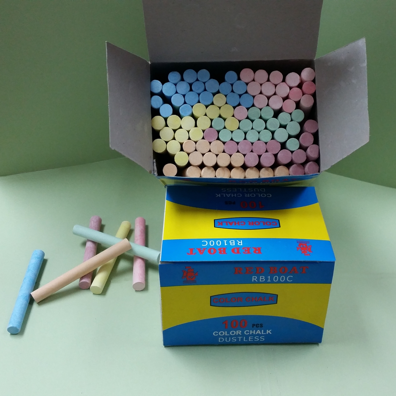  inchesREDBOAT inchesBRAND COLOUR CHALK,100PCS/BOX