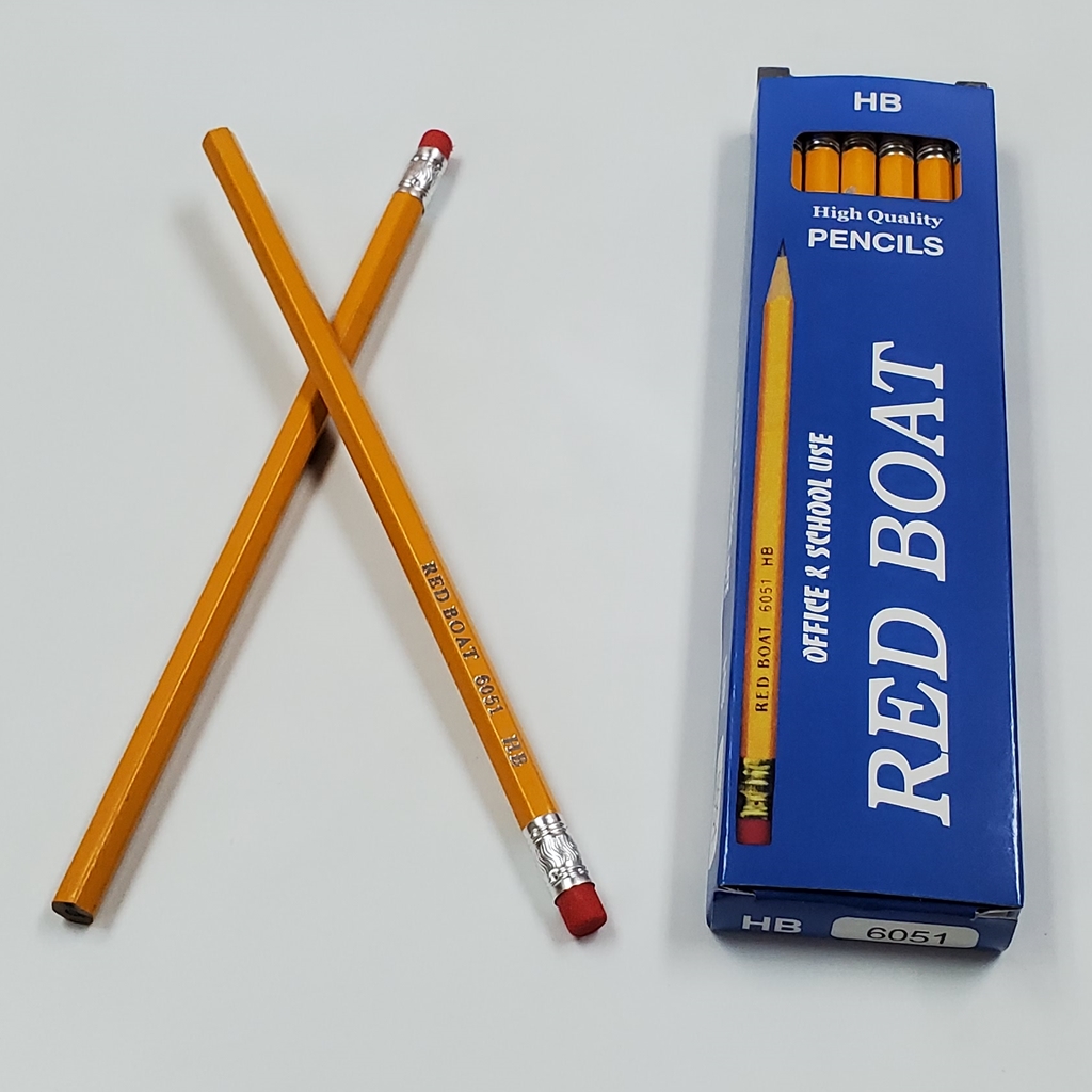 Red Boat Yellow hexagon shape Pencil