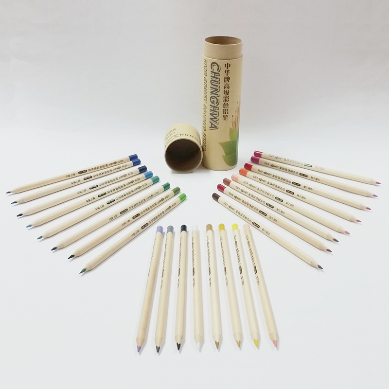 24 colour TRIANGLE DIP TIP COLOUR PENCIL