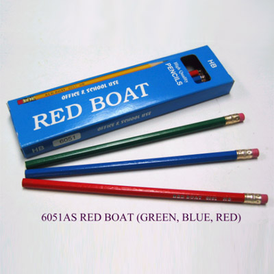 Red Boat (Green, Blue, Red) Pencil