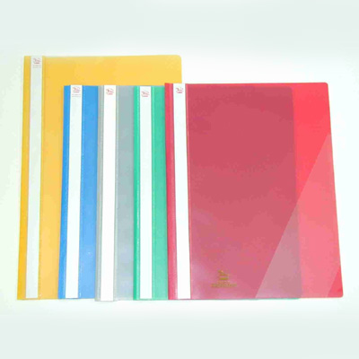 PP FILE WITH FASTENER ASST COLOUR