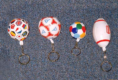 Soft Balls with Metal Keyring