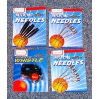 Sell Plastic Inflating Mouth on Card, Metal Inflating Needle on Card, Plastic Whistle with String on Card