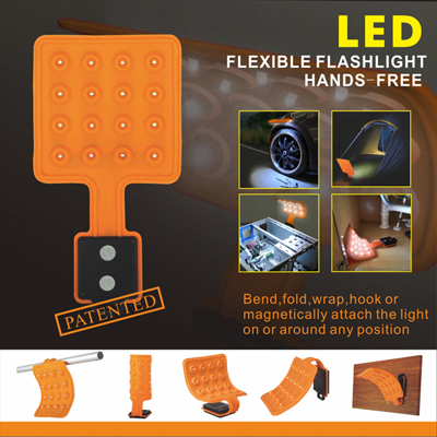 Flexible LED, Flashlight.(Square)