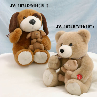 10 inches BEAR,10 inches DOG