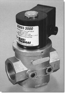 Black Teknigas Solenoid Valves