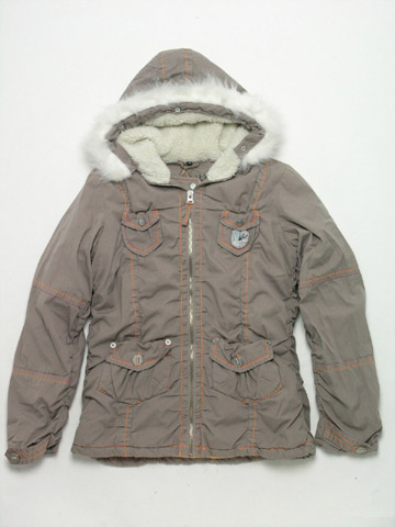 Ladies' jacket, garment washed