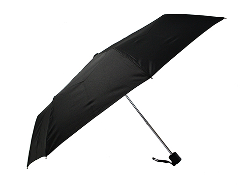 Plain Black Foldable Umbrella