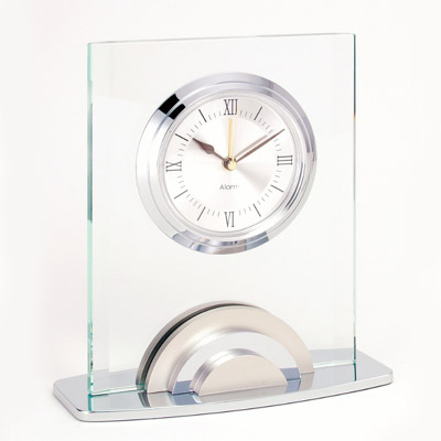 Glass Clockwith Cresendo Alarm.