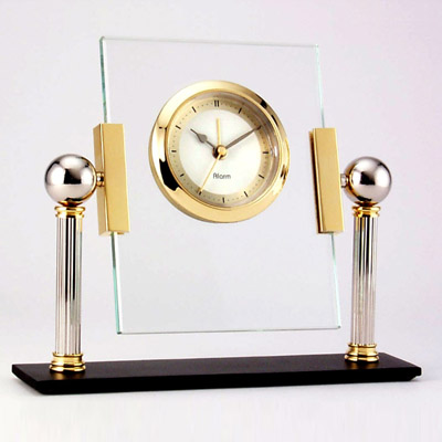 Glass Clock
with Alarm.