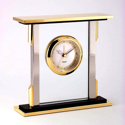 Glass Clock
with Crescendo Alarm.