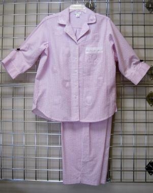 Tailored Pajama w 3/4 Slv Top & Pant