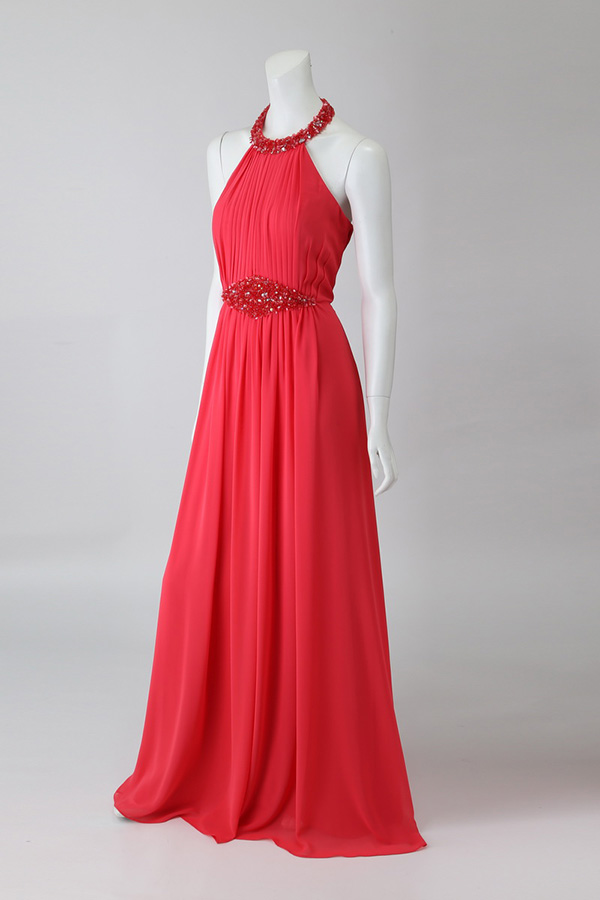 Chiffon Dress with Beadwork Dress