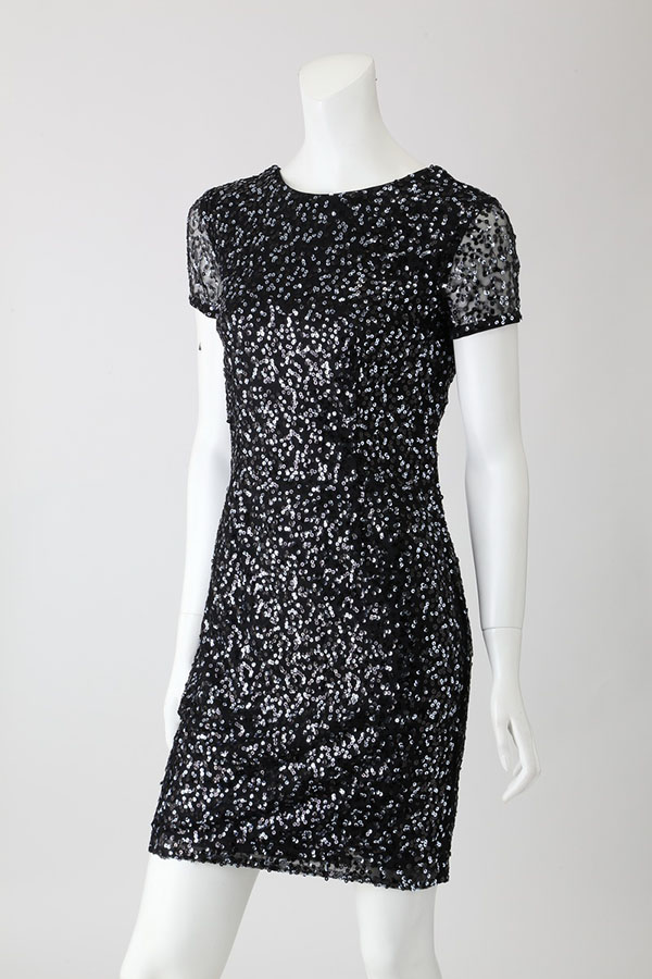 Allover Sequin Shift Dress