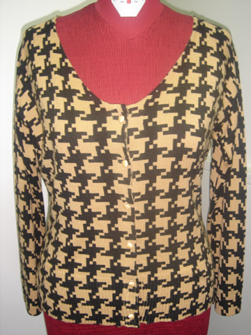 Printed cardigan