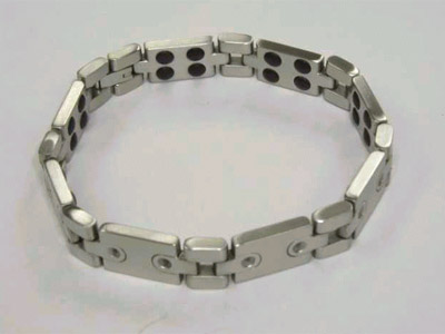 STAINLESS STEEL BRACELET WITH GERMANIUM