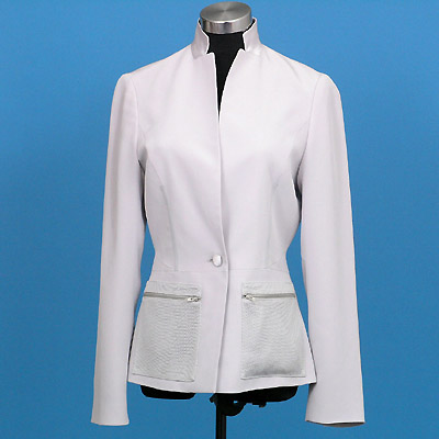 Sell Ladies woven jacket with mesh