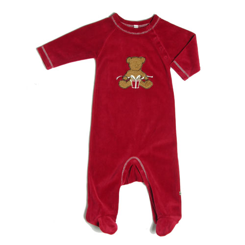 BABIES VELOUR ROMPER