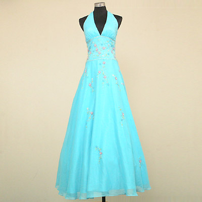Dress with floral beading