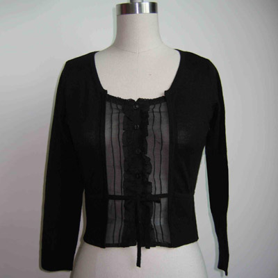 Sell LADIES' LONG-SLEEVED CARDIGAN