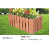 Wooden & Plastic Flower Box