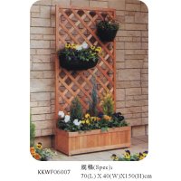 Wooden & Plastic Flower Frame
