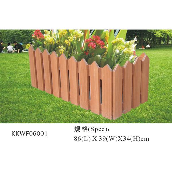 Wooden & Plastic Flower Box