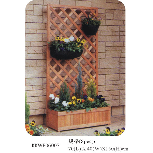 Wooden & Plastic Flower Frame
