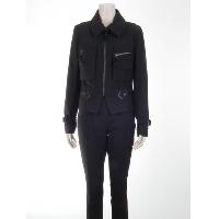 Ladies' Polyester / Viscose / Elastane Woven Jacket + Trousers Suit