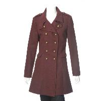 Ladies' Wool / Polyester Woven Coat