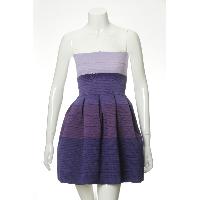Ladies' Dress In Different Color Shade Of Yarn Dyed Elastic