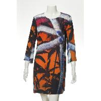 Ladies' Woven Dress In 100% Silk Georgette In Delicate Digital Print Design